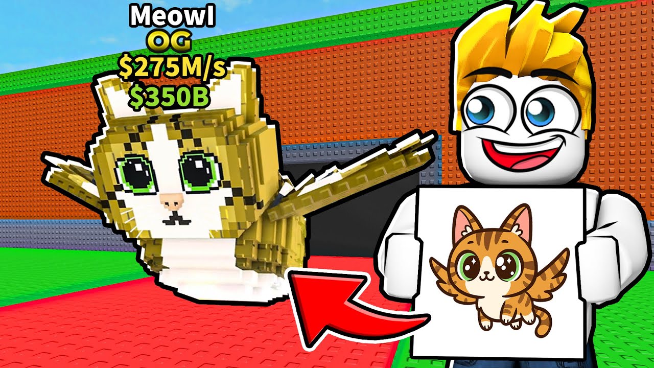 我在偷一個腦腐裡畫的任何東西全部都變成真的！【Roblox 機械磚塊】