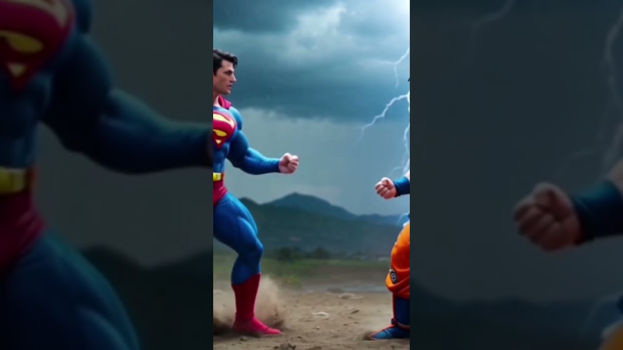 #asmefamoso superman vs goku quien gana?