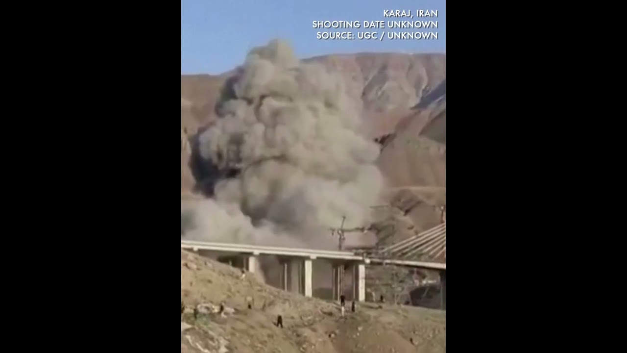 MOMENT: Strikes hit bridge west of Tehran
