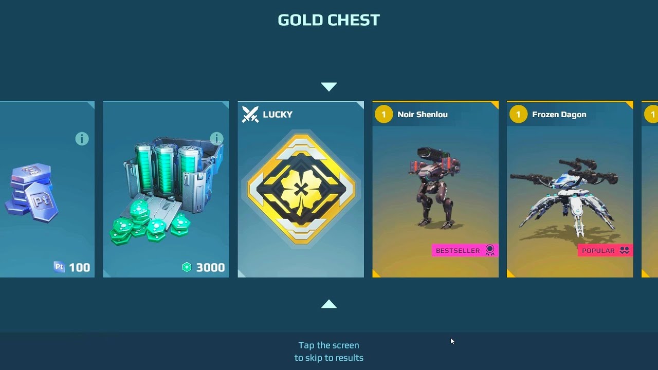War Robots: My luckiest 97000 key special edition gold chest opening #warrobots