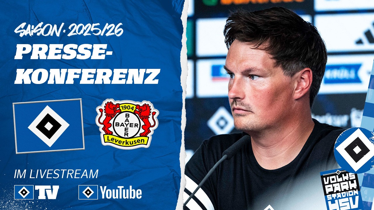 LIVE: PRESSEKONFERENZ MIT MERLIN POLZIN | HSV vs. Bayer Leverkusen