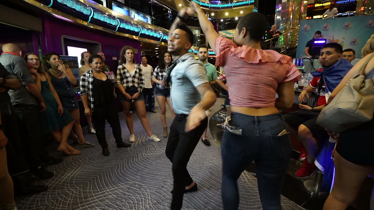 Alex Morel, Maximo Almanzar,  Desiree Godsell social dancing on ADCDR!
