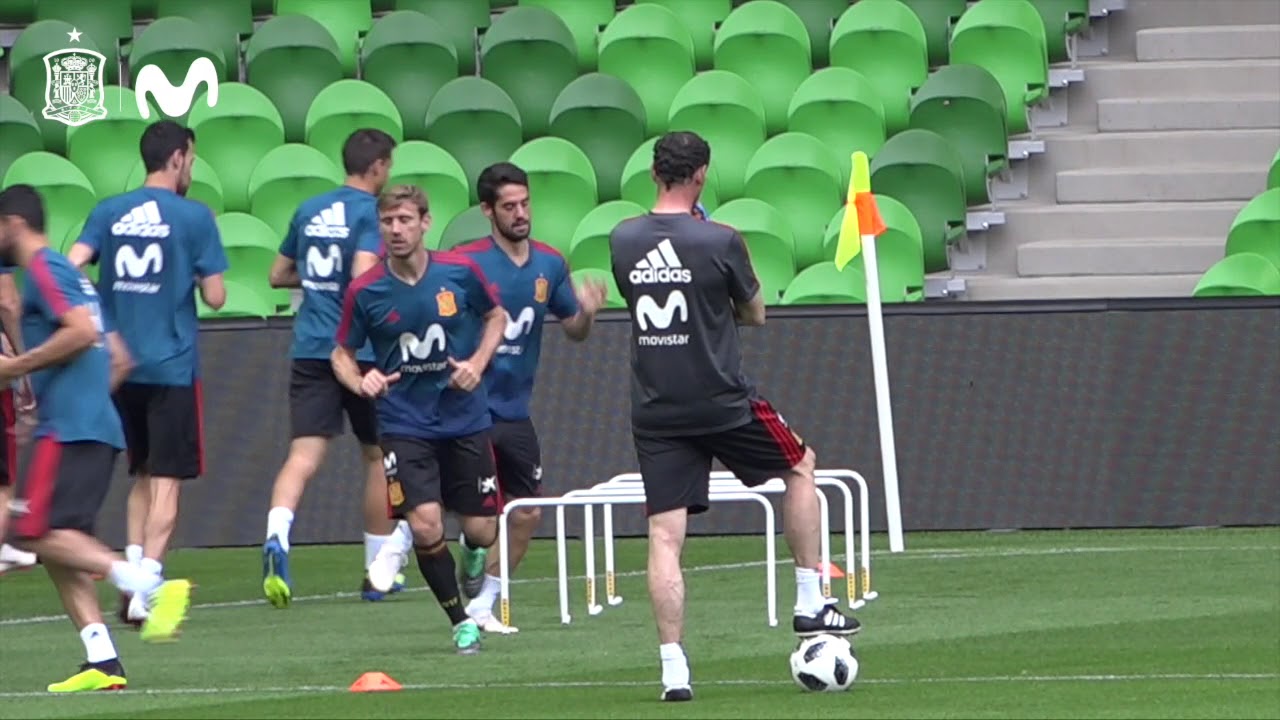 Último Entrenamiento de España Antes de Viajar a Kazán para Medirse a Irán