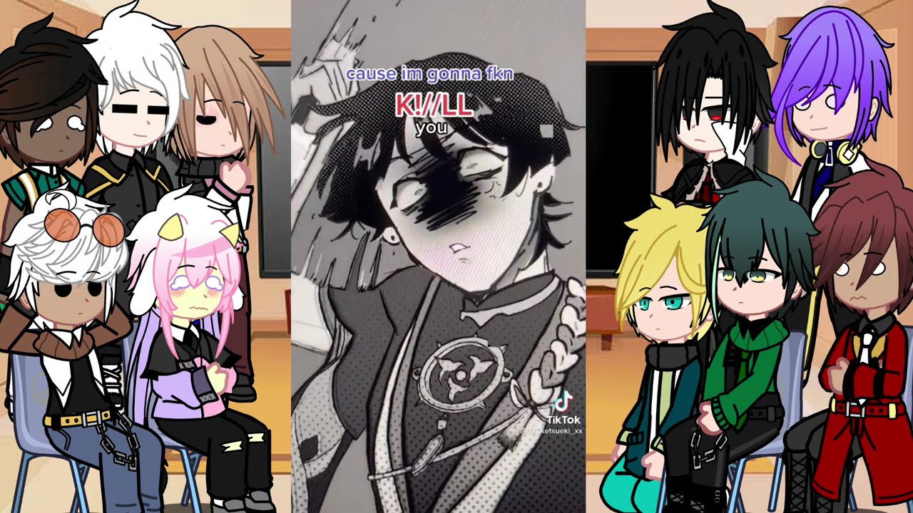 Obey me reacts to Beel and Belphie's future as Scaramouche and Childe 1/2?~:) (:~Obey me! SWD