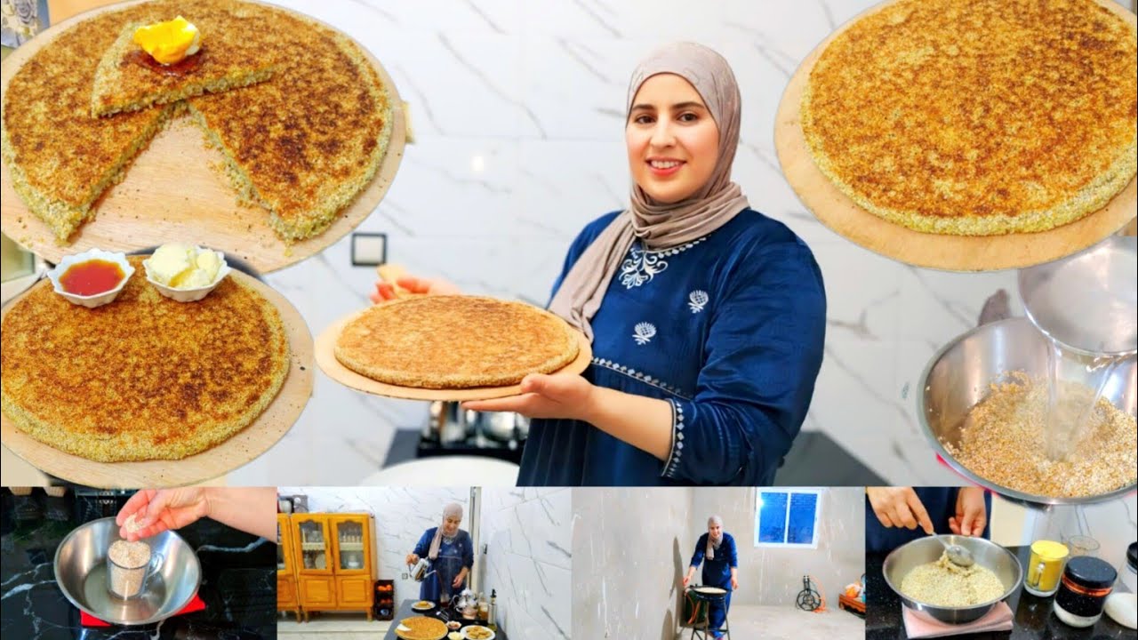 أسهل طريقة لتحضير حرشة مغربية🇲🇦 تقليدية بلدية بالدشيشة Harsha with balboula😋