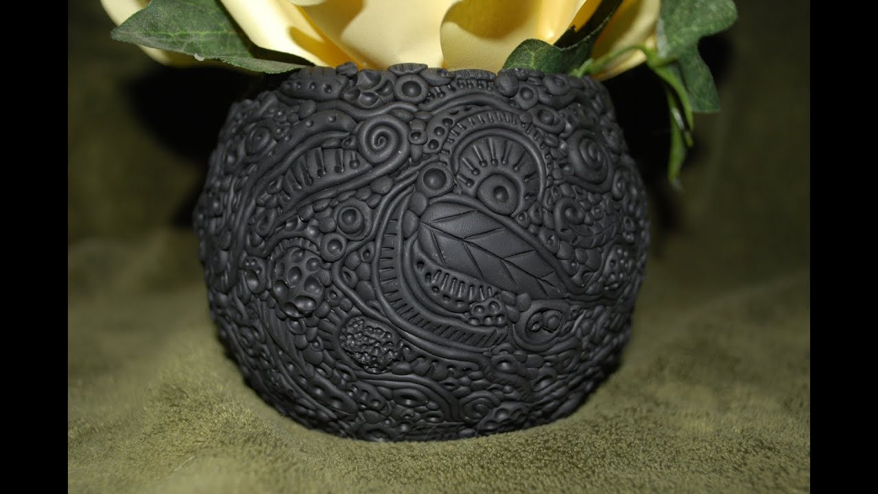 Polymer Clay Vase - Clay Doodles