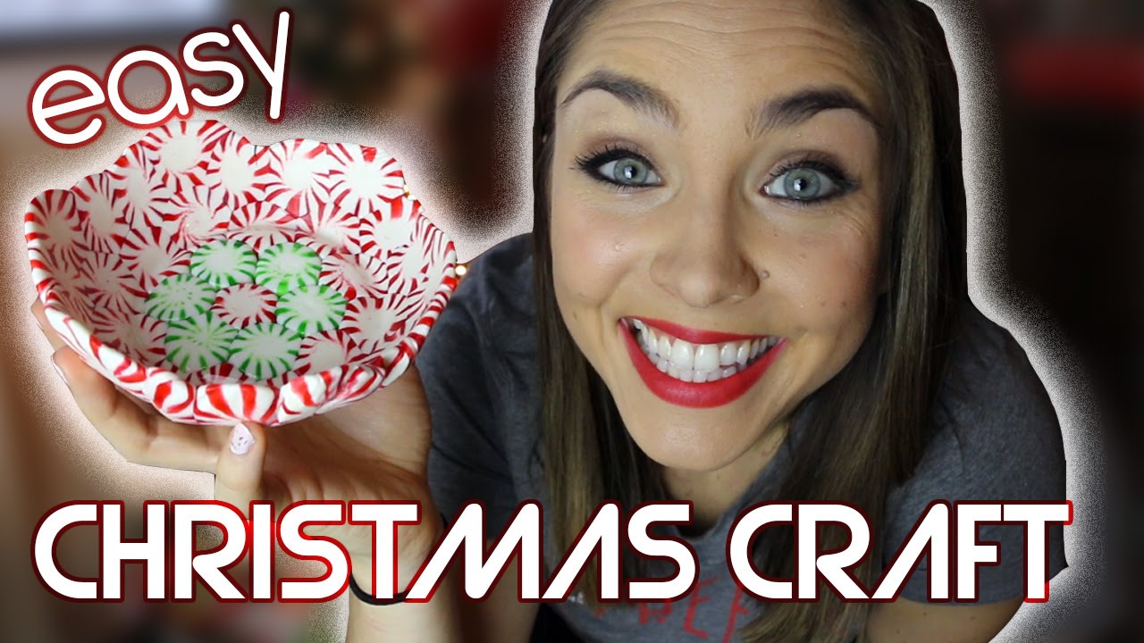 How to Make CHRISTMAS PEPPERMINT BOWLS