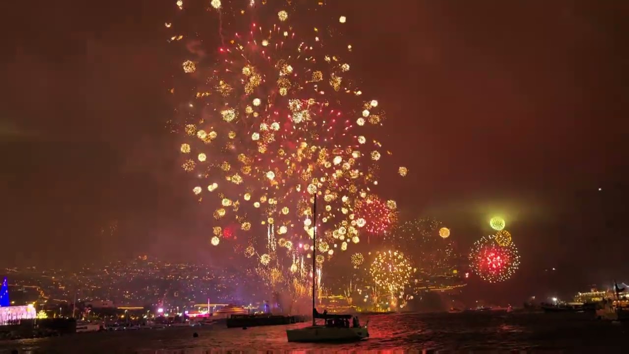 New Year 2026 fireworks, Funchal, Madeira 