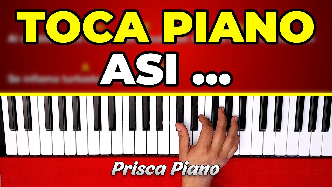 Cómo tocar el canto Agradecimiento en piano facil con 4 acordes