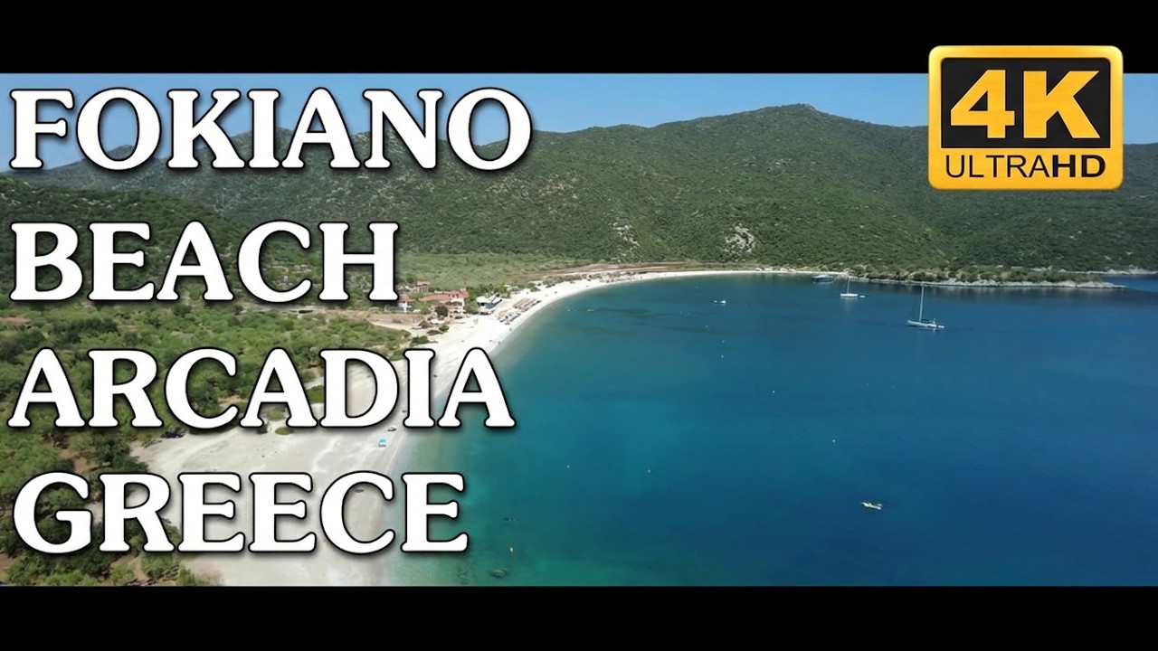 Greece - Fokiano Beach, Arcadia - Πρασινογάλανος Παράδεισος, Μοναδικό Τοπίο - Φωκιανό - Αρκαδία - 4K