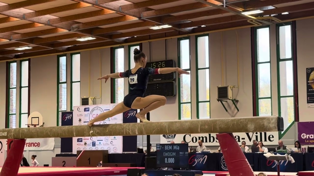 Perla Denechère - Qualifications Poutre - Tournoi international de Combs-La-Ville 