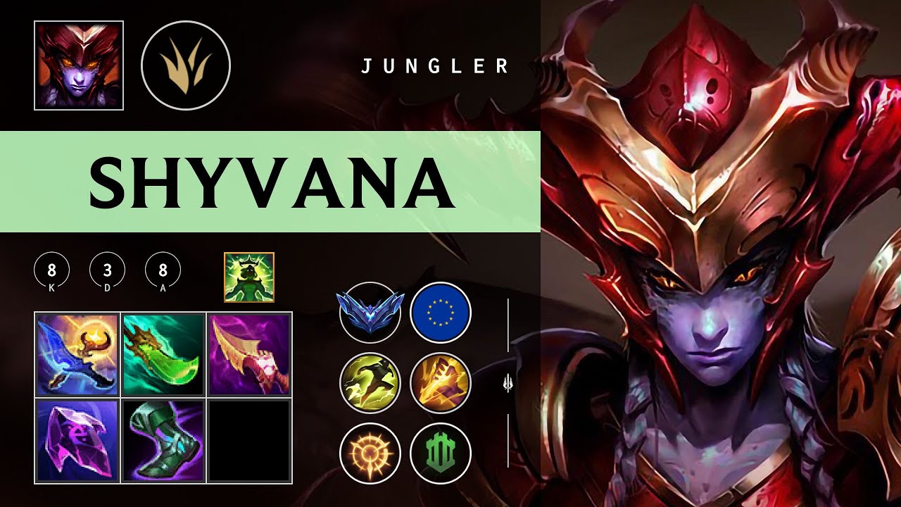 Shyvana Jungle vs Ekko - EUW Diamond Patch 26.01