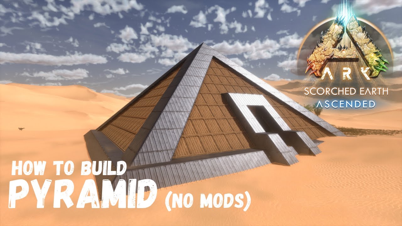 ARK Survival Ascended : How to build a Pyramid on Scorched earth