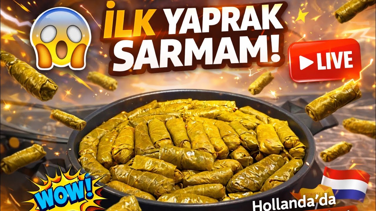 Melisa&Taner kanalıcanlıyayındaHollanda’daki Mutfağımda İlk Kez Yaprak Sarması YaptımEv Yapımı Sarma