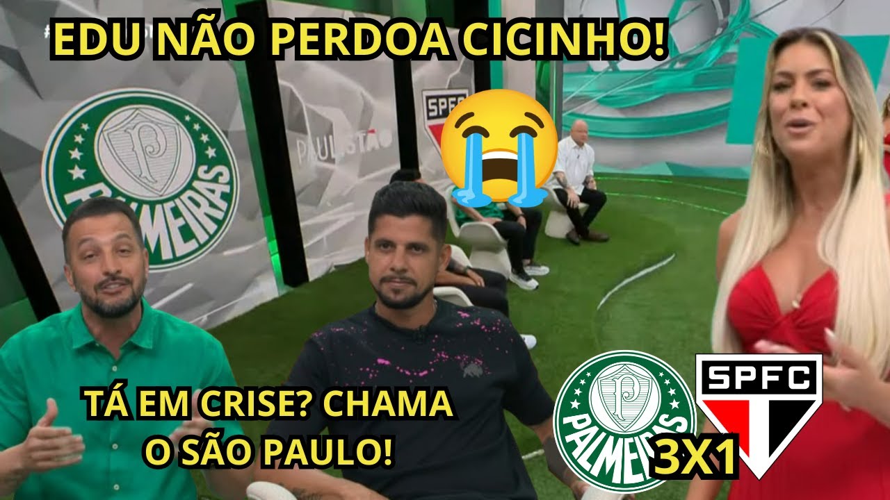 OLHA O CHORORÔ DO CICINHO! PALMEIRAS VENCE POR 3 A 1 E AFUNDA SÃO PAULO AINDA MAIS NA CRISE