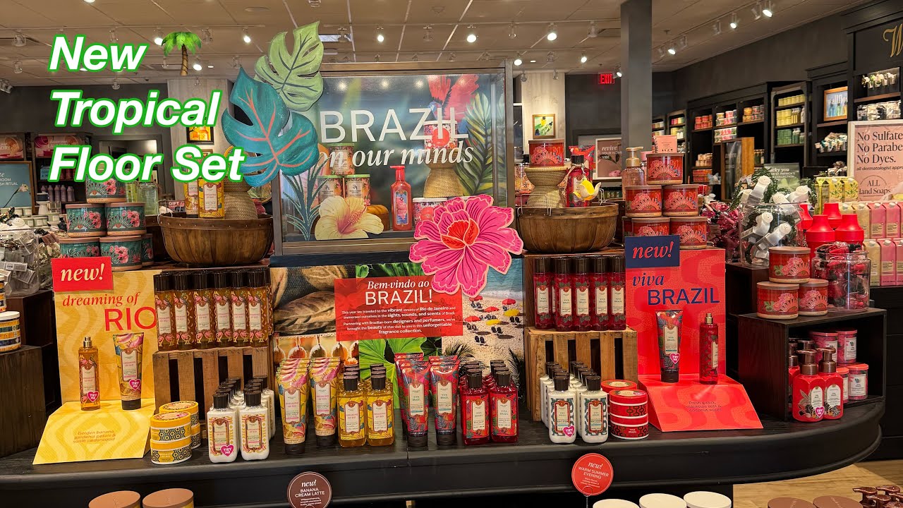 NEW TROPICAL COLLECTION FLOOR SET // BATH & BODY WORKS STORE WALK THRU