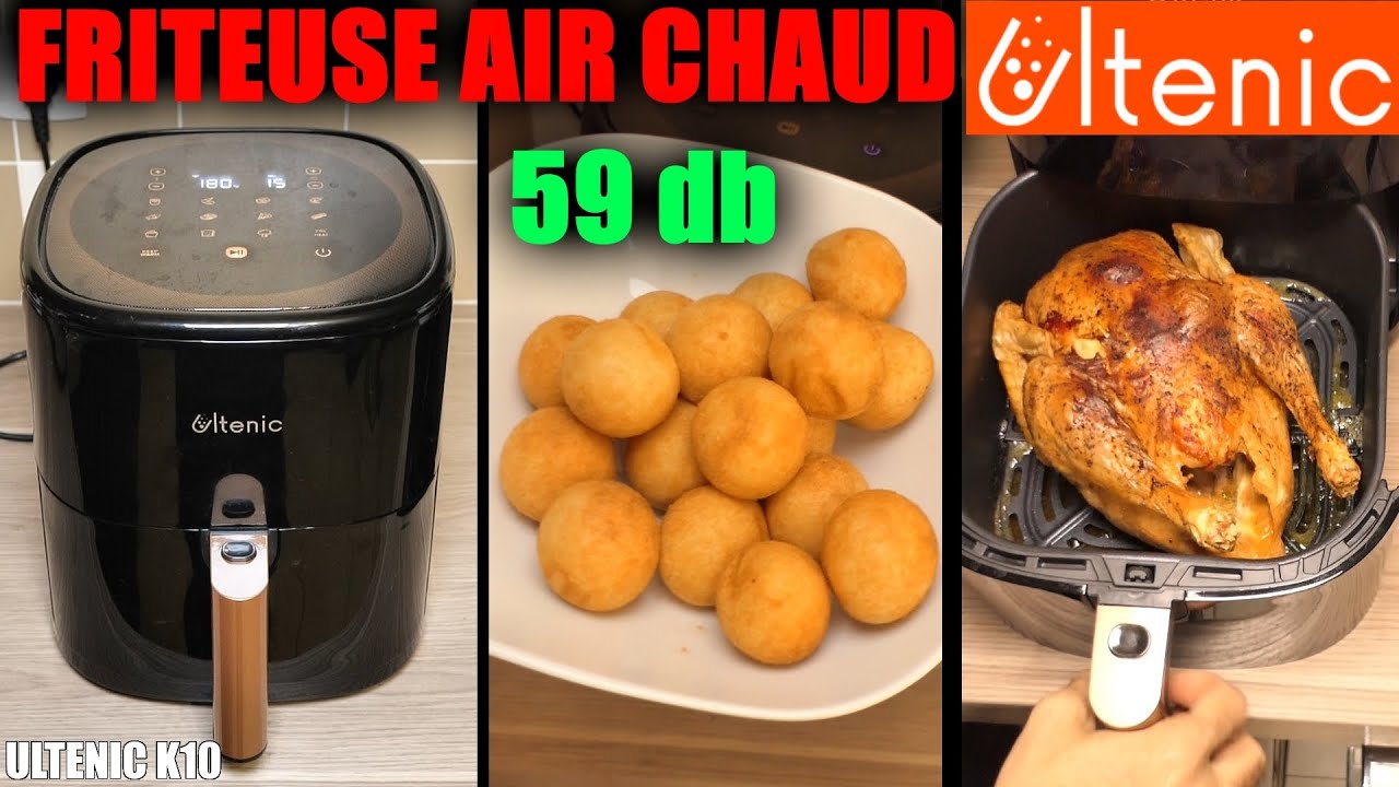ULTENIC K10 friteuse à air chaud 5L silencieuse (59 DB) sans huile ( Proscenic T22 )