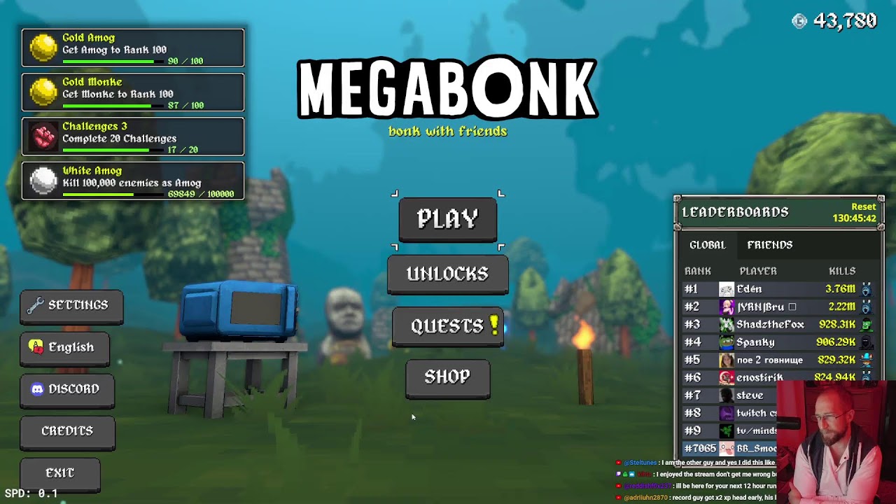 Going For Megabonk WR 12 hr stream Ninja Cheese