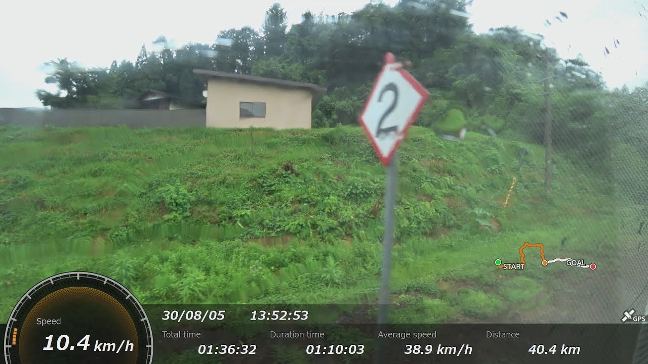 大船渡線　普通列車　一ノ関駅→気仙沼駅車窓動画 （進行方向左側車窓・GPS情報合成）