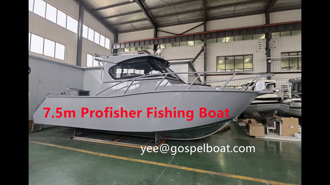 Gospel Boat Profisher 7.5m Aluminum Cabin Boat Fishing #boat #boatforsale #fishingboat #australia
