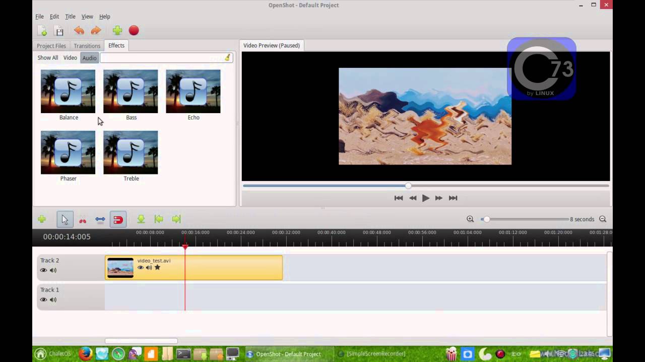 3. OpenShot - efecte video și audio