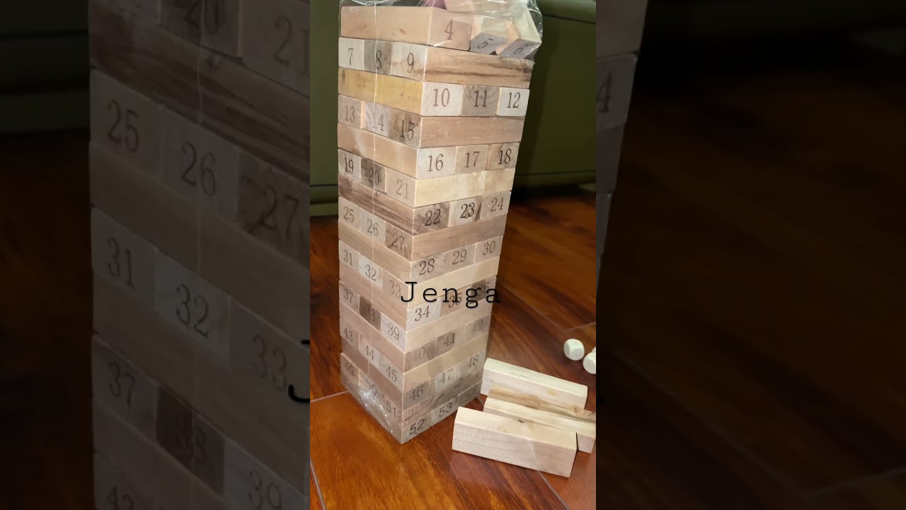 Jenga game #jenga #braingames #games