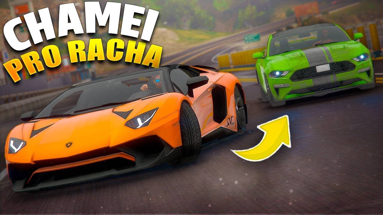 GTA V - VIDA REAL | CHAMEI O MUSTANG DO CLAUDINHO PRO RACHA. 