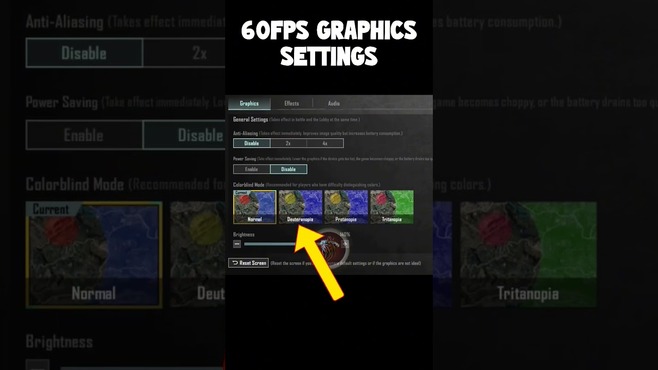 Best Graphics Settings 😱😱 60fps lag fix 🔥#pubgmobile #bgmi #bgmitipsandtricks #pubgmsettings