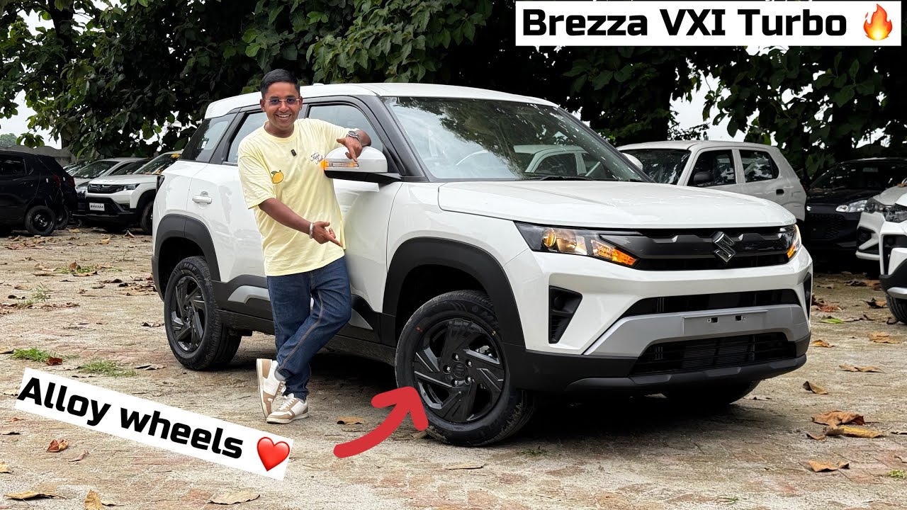 *Most Awaited* Brezza VXI Turbo is here ❤️@8.55 lakhs | Alloy wheels & Extra Features ✅ | sansCARi