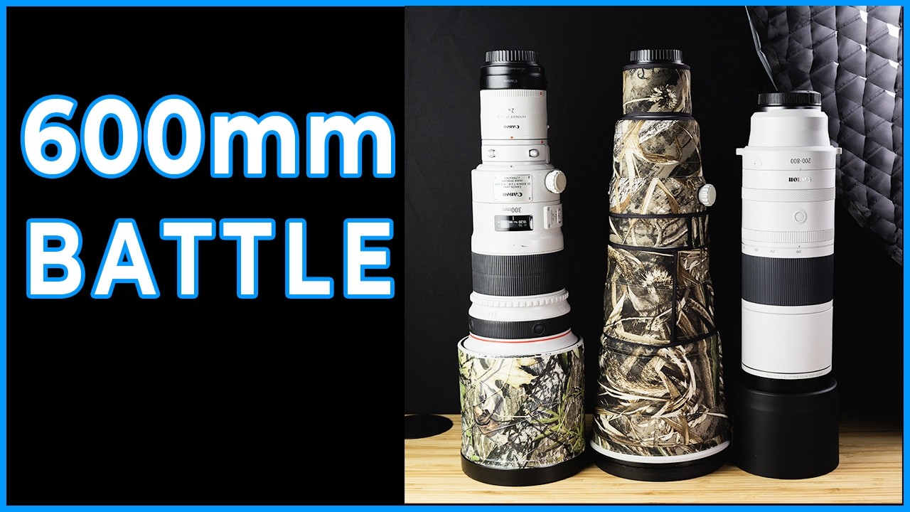 Битва объективов Canon 600mm – какой из 4 объективов победит?