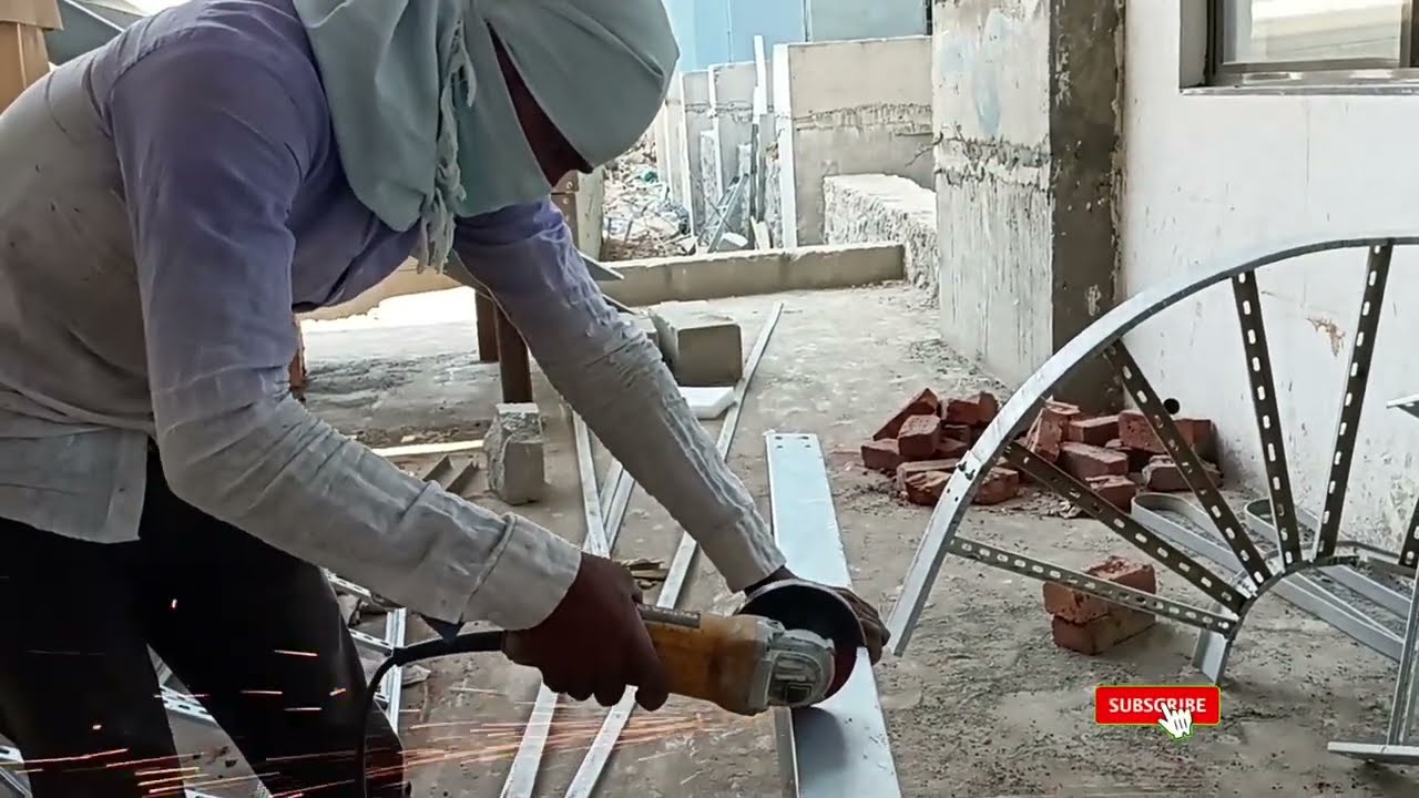 600mm का ट्रे को 90° मे कटिंग करते हुवे! // नाप के बिना ही अनुभव के साथ कट लगाते हुए!