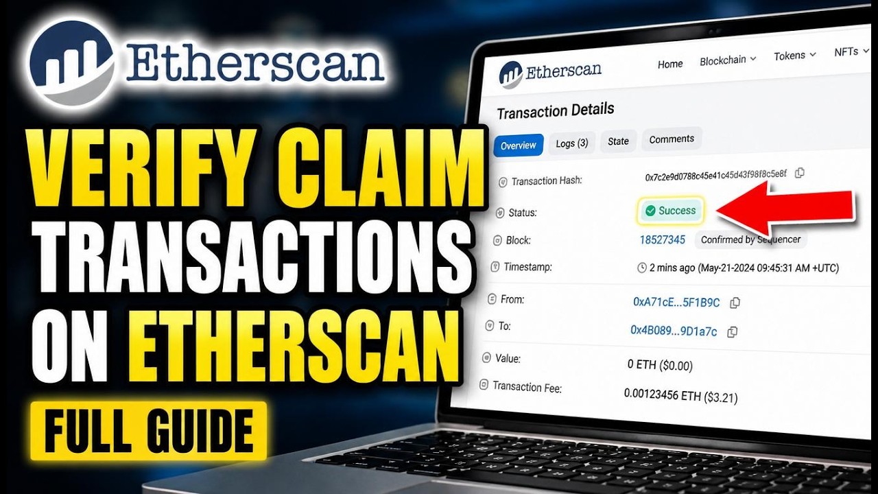 How to verify claim transactions on Etherscan - Full Guide