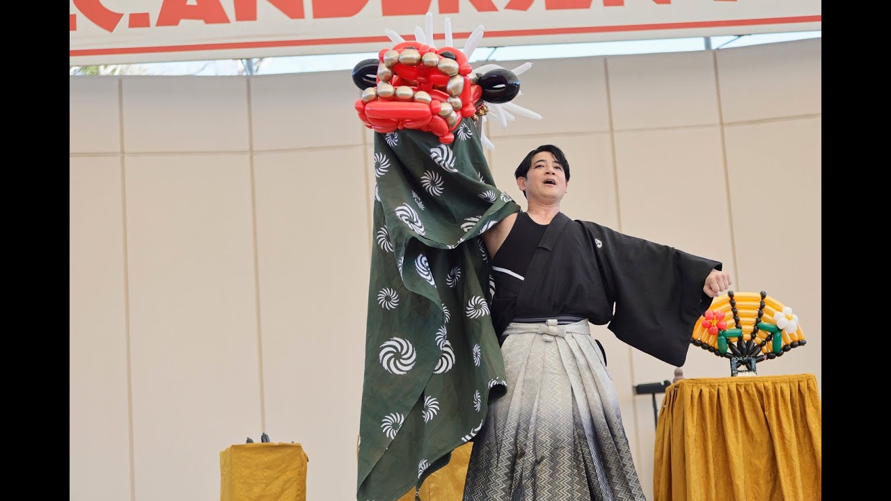 千葉県・船橋アンデルセン公園（1月12日撮影）バルーンパフォーマンス