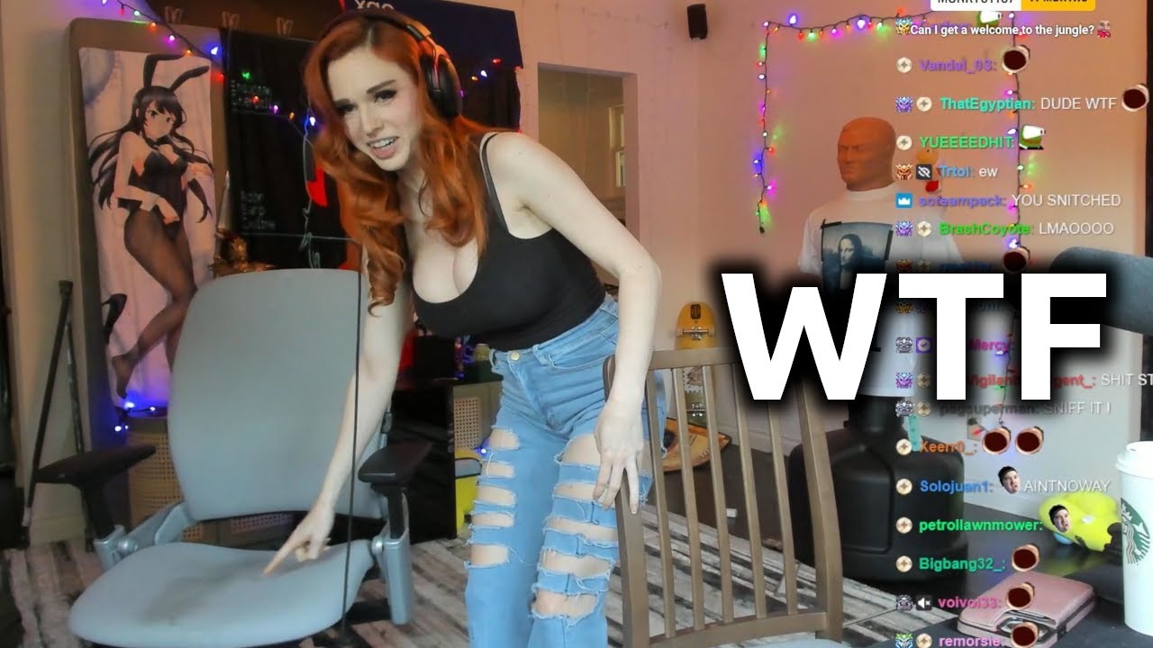 AMOURANTH FINDS THE SHIT-STAIN ON XQC'S CHAIR