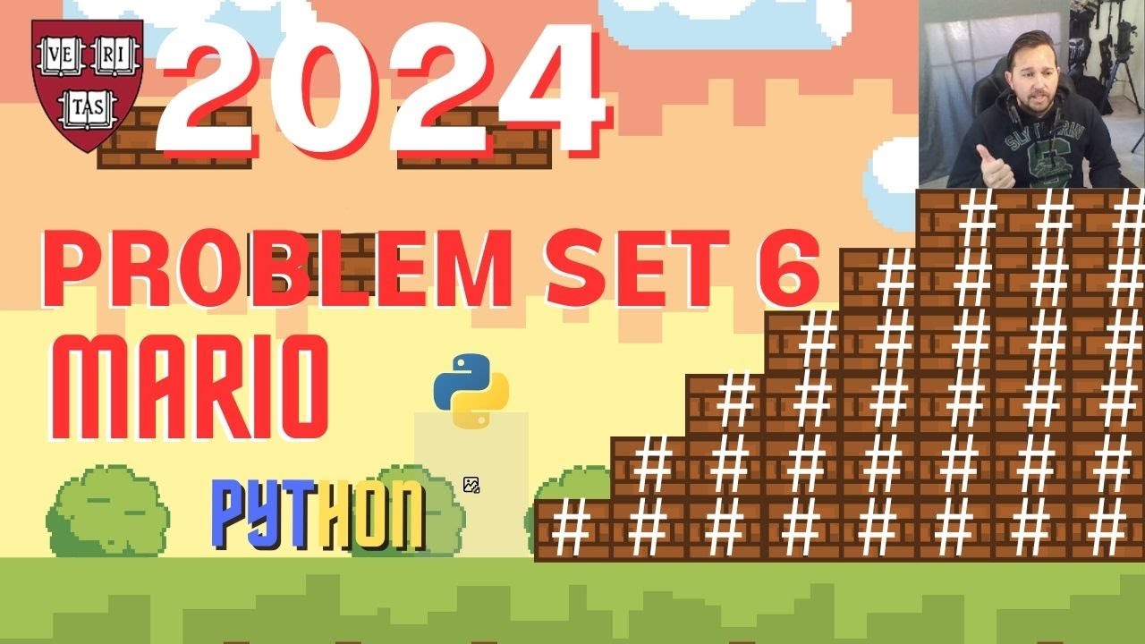 CS50 Mario.py - Задание 6 - Решение задачи Mario на Python 2024. (Руководство для начинающих)