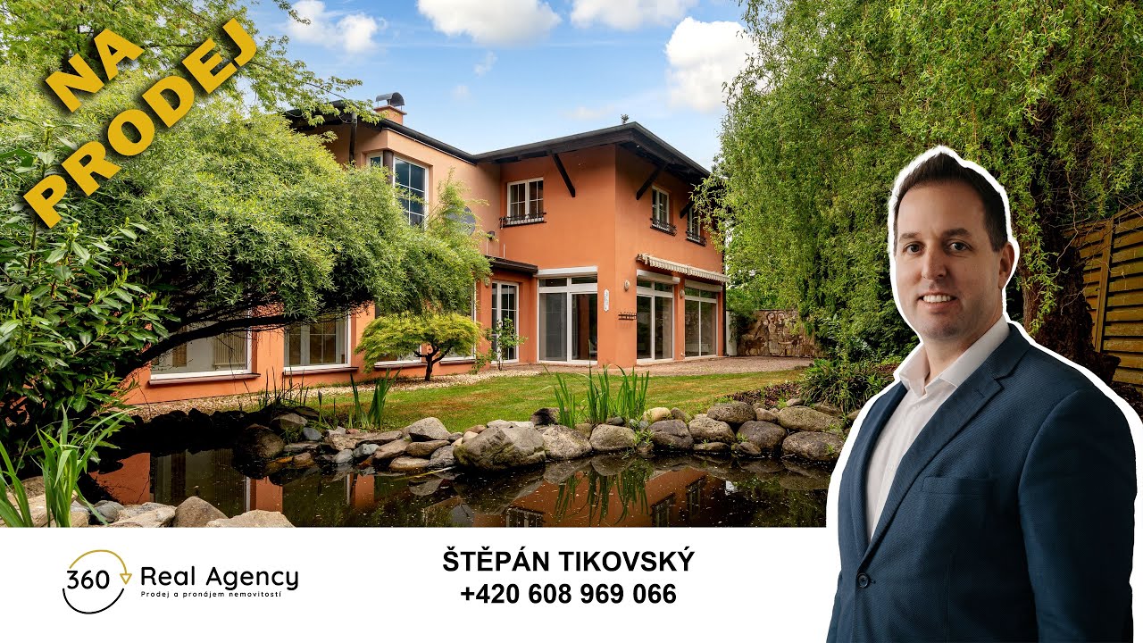 🏡Luxusní dvougenerační vila s bazénem a wellness - Štěpán Tikovský - Real Agency 360°.