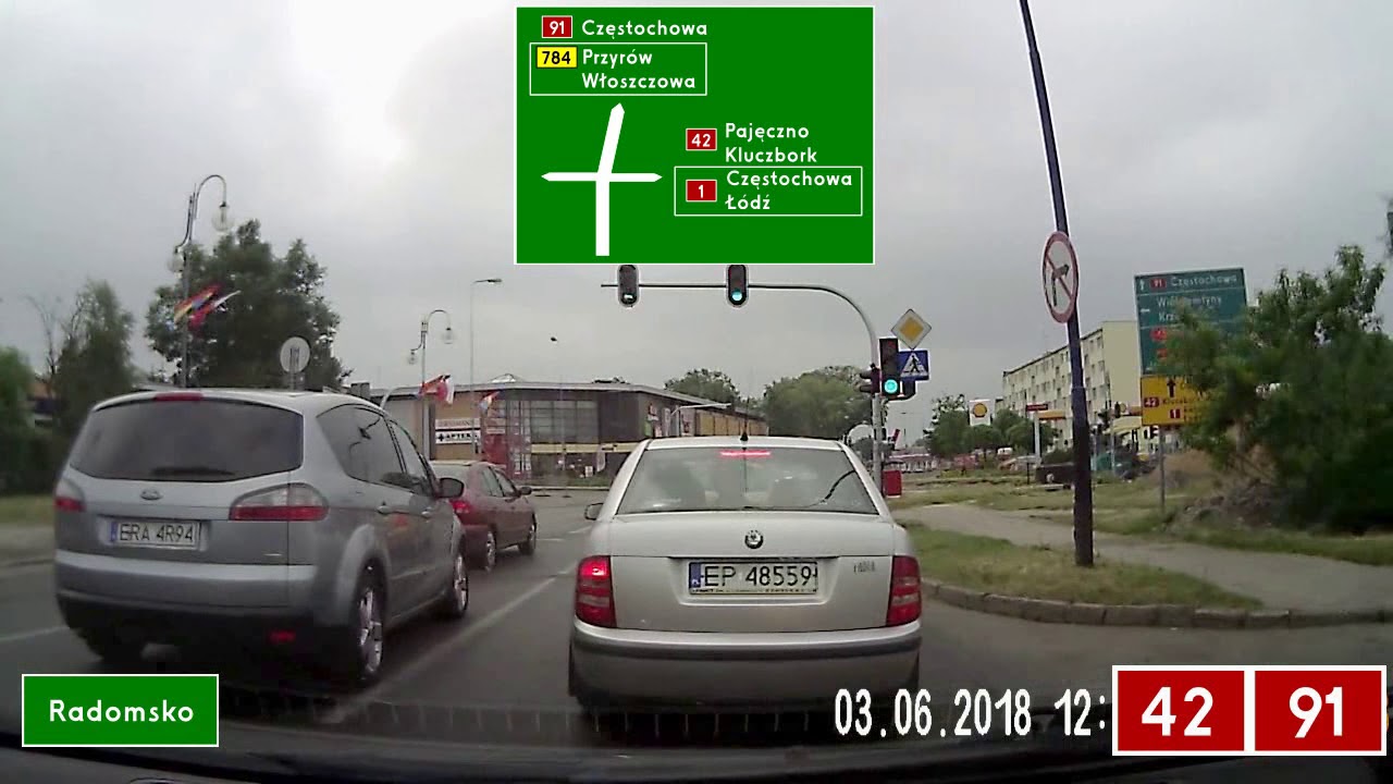 DK91: Kamieńsk - Częstochowa