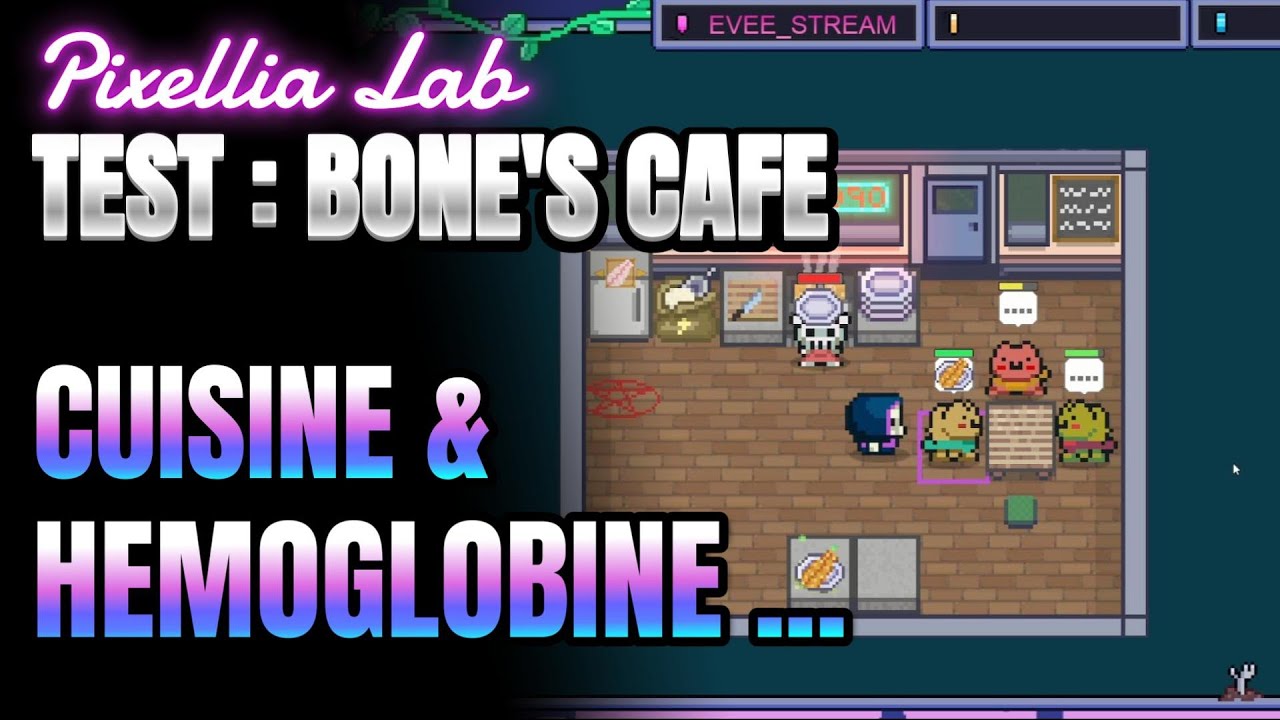 TEST/DEMO du jeu : BONE'S CAFE . Quand nécromancie rime avec gastronomie !!!