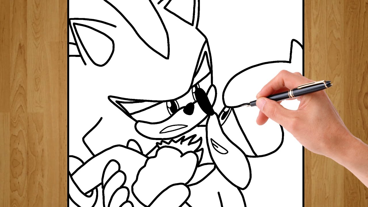 How to Draw Sonic and Shadow Prime: A Step-by-Step Guide #2
