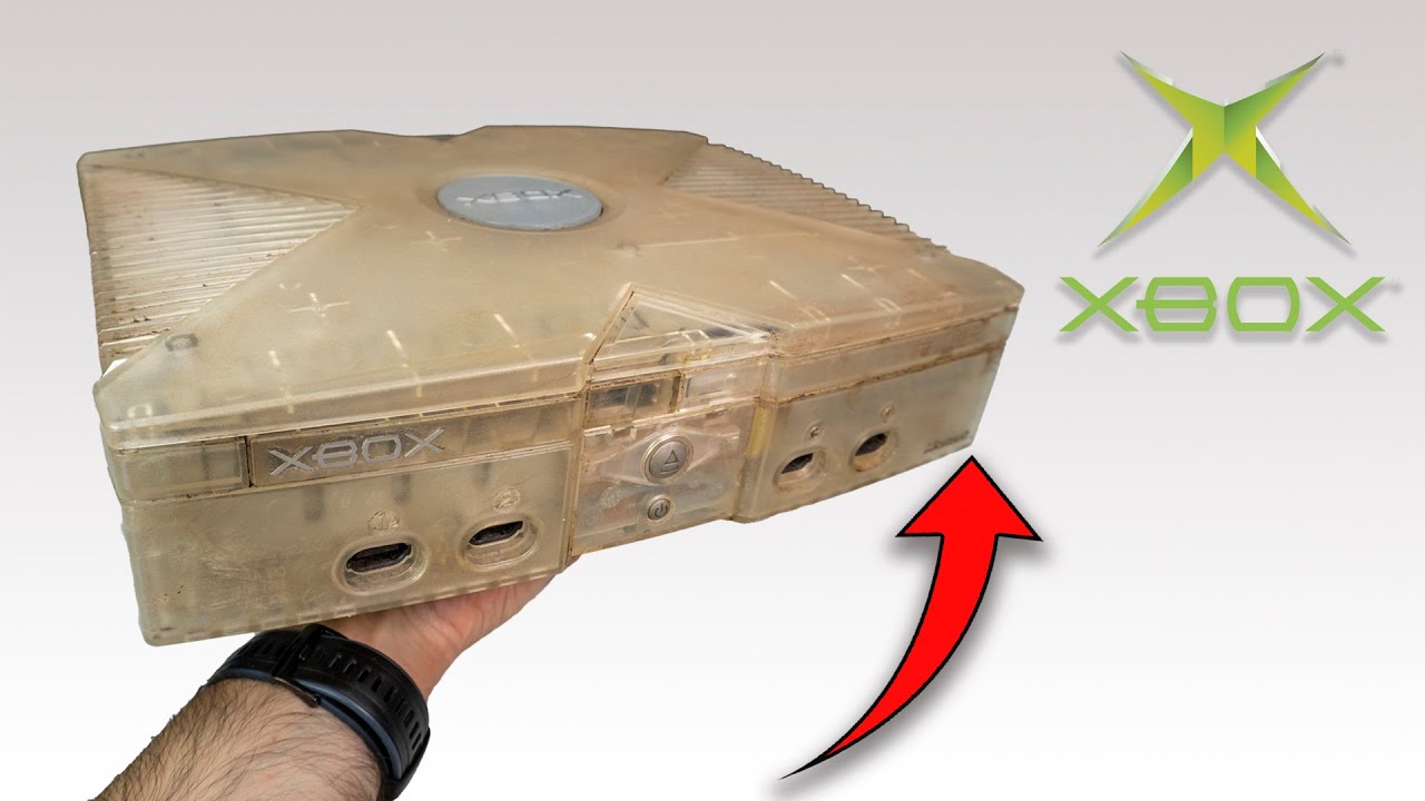 RESTAURO y REPARO Xbox Clásica edición Cristal (con varios problemas) (consola retro)