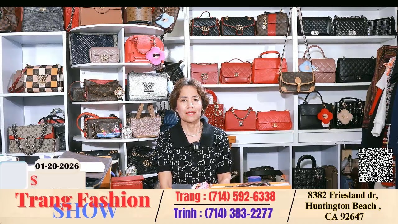 Trang Fashion Show 01-20-2026 | NU TRANG HOT XOAN - TUI XACH HANG HIEU #welivecali #trangfashionshow