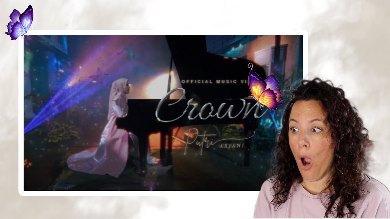 Putri Ariani   | Crown Official Music Video | AMAZING SONG 🎼 REACTION