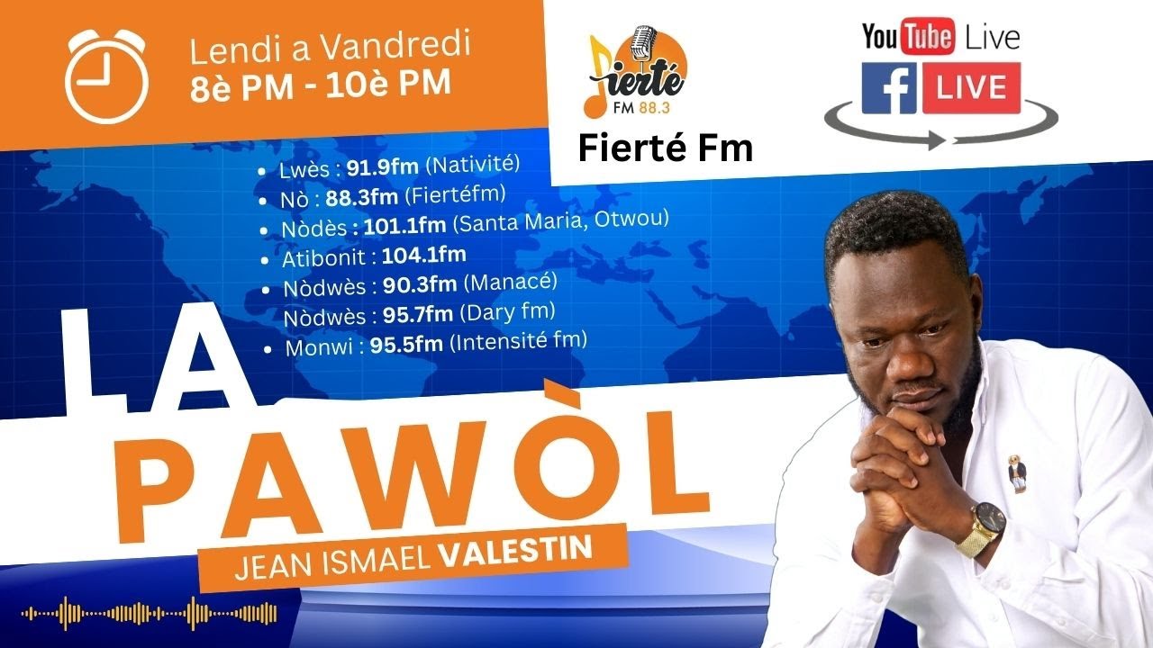 Emission Lapawol || Mercredi11  mars 2026 || Jean Ismael Valestin || Radio Fierte FM