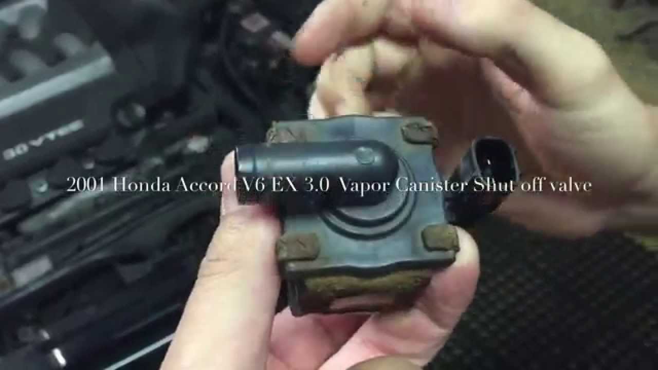 2001 Honda Accord EX 3.0 V6 Vapor Canister Shutoff Valve P1457 FIX Evap Leak Repair Super Easy!!!