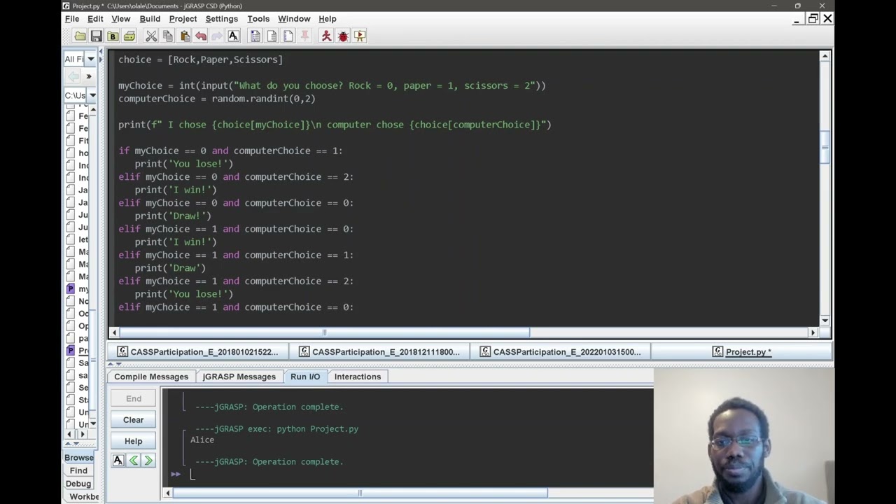 Day 4 of 100 days of code  By Angela Yu,  Rock Paper Scissors Project PART 2
