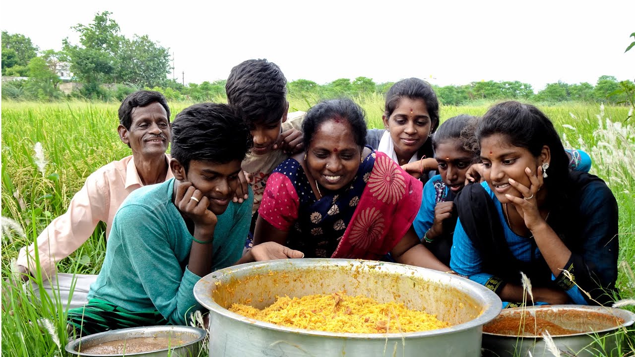 GRAND COOKING WITH FAMILY|MAKING CHICKEN BIRIYANI |SAMBA RAVAI KESARI|BRINJAL GRAVY FOR ORPHANAGE