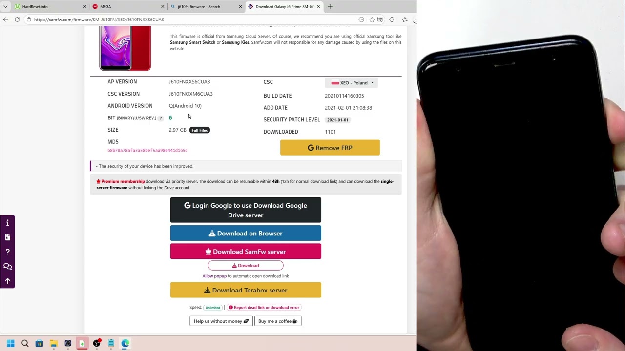 SAMSUNG Galaxy J6+ - How to Flash Stock ROM