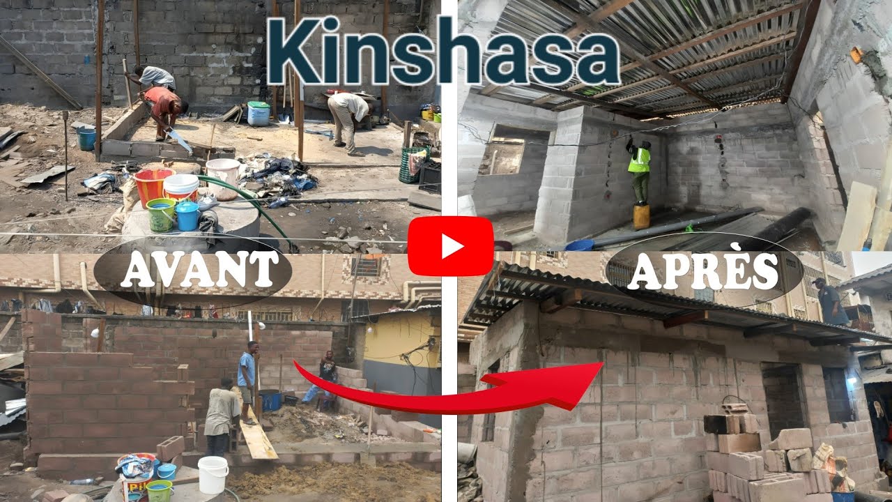 En 2 semaine - construire sa propre maison d'une chambre Salon au pays🇨🇩 | réalités part.1