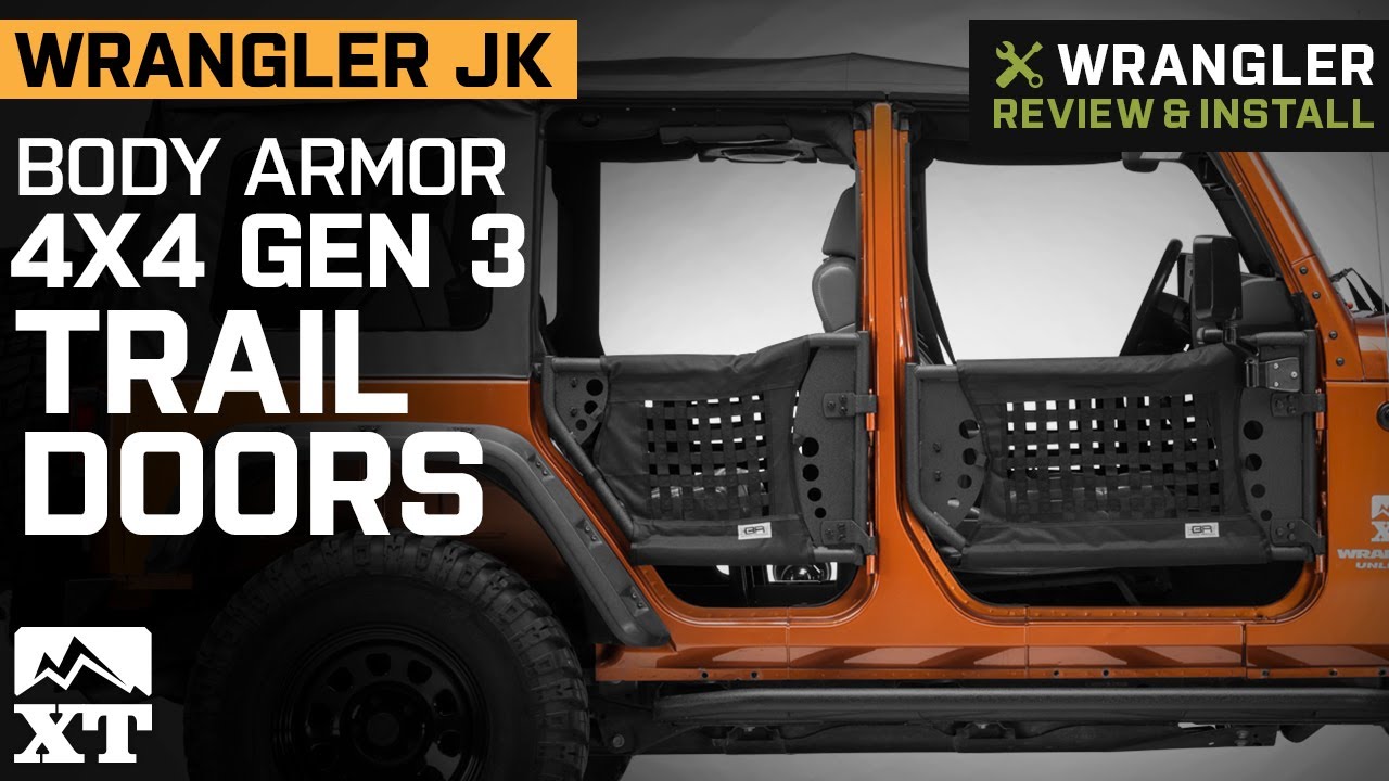 Jeep Wrangler JK Body Armor 4x4 GEN 3 Trail Doors - Front & Rear Review & Install