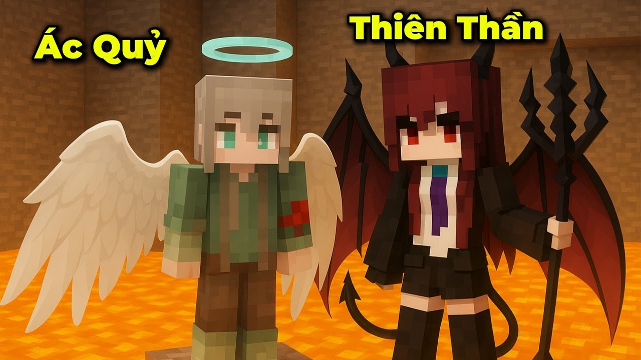 Bạn Gái Ác Quỷ Của Lương Hub Trong Minecraft Siêu Hấp Dẫn 🤣